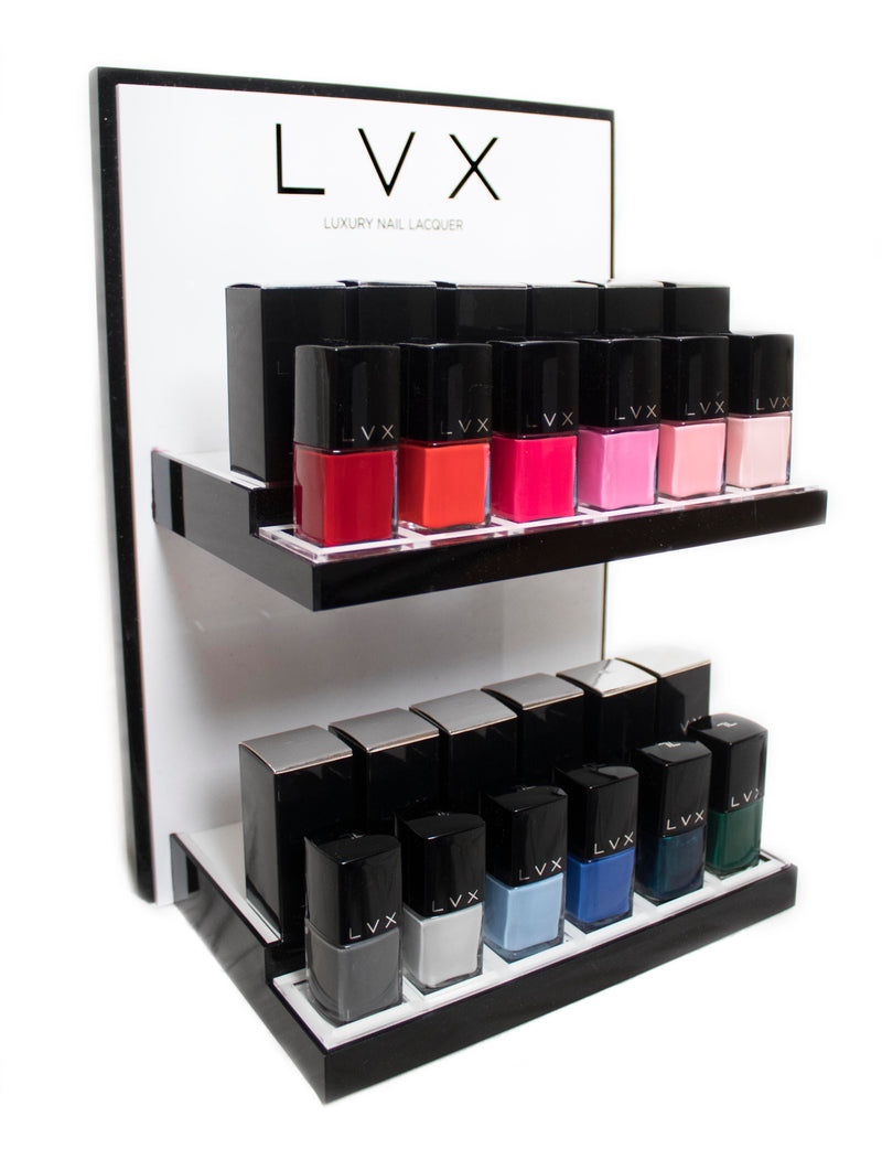 RETAIL DISPLAY - 12 UNIT - LVX Luxury Nail Polish