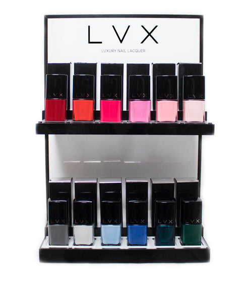 RETAIL DISPLAY - 12 UNIT - LVX Luxury Nail Polish